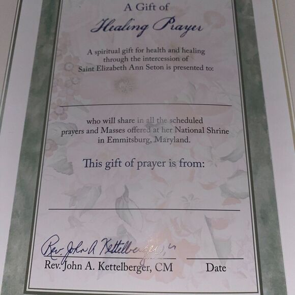 Greeting Card 'A Gift of Prayer for Health and Healing' Flower Blessing Card - Picture 6 of 9